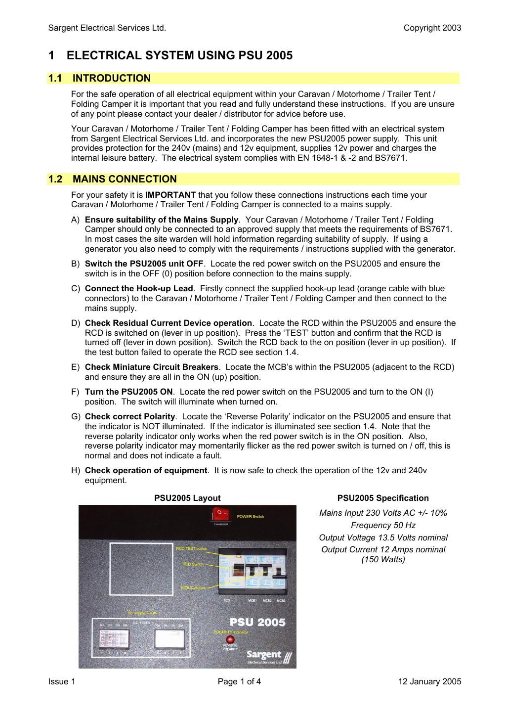 Datasheet page 1 of 4