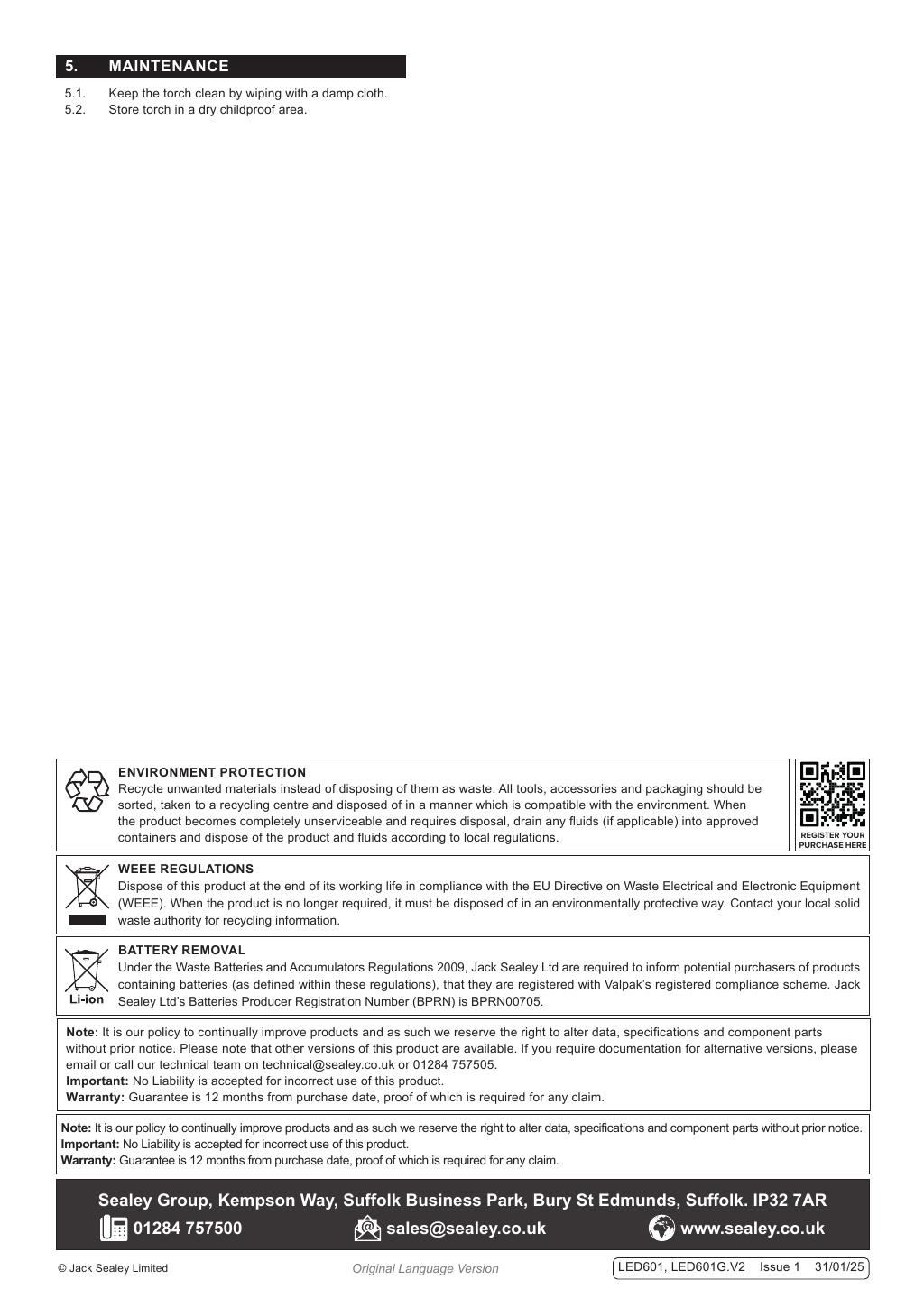 Datasheet page 2