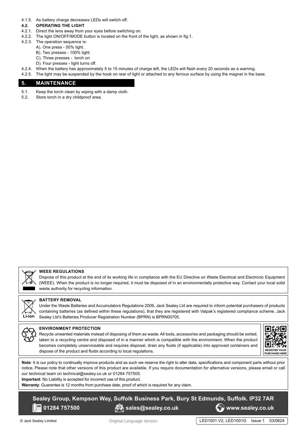 Datasheet page 2