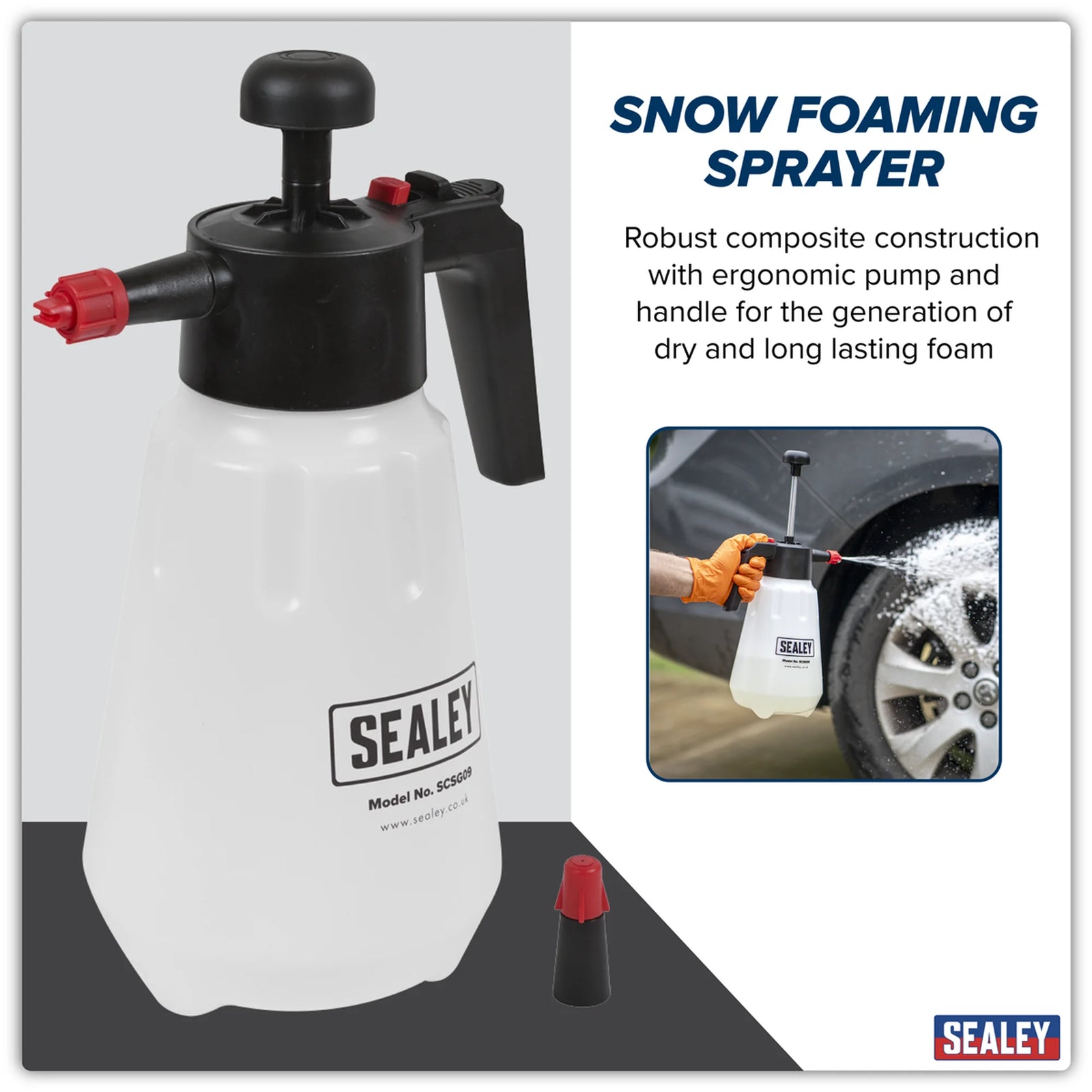Sealey Snow Foaming Pressure Sprayer 2L SCSG09