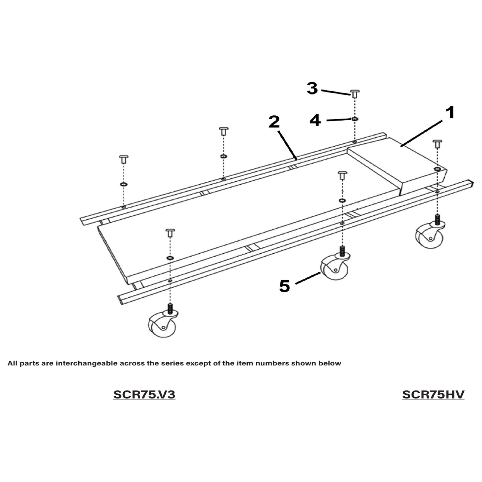 Sealey Main Frame (Blue) SCR75B.02