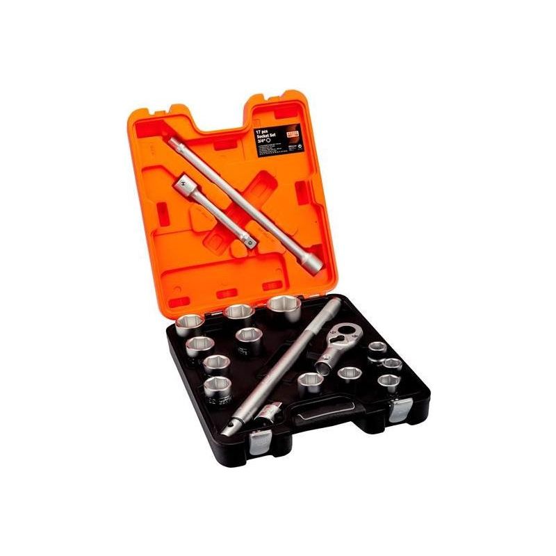 Bahco SLX17 3/4in Drive Socket Set, 17 Piece