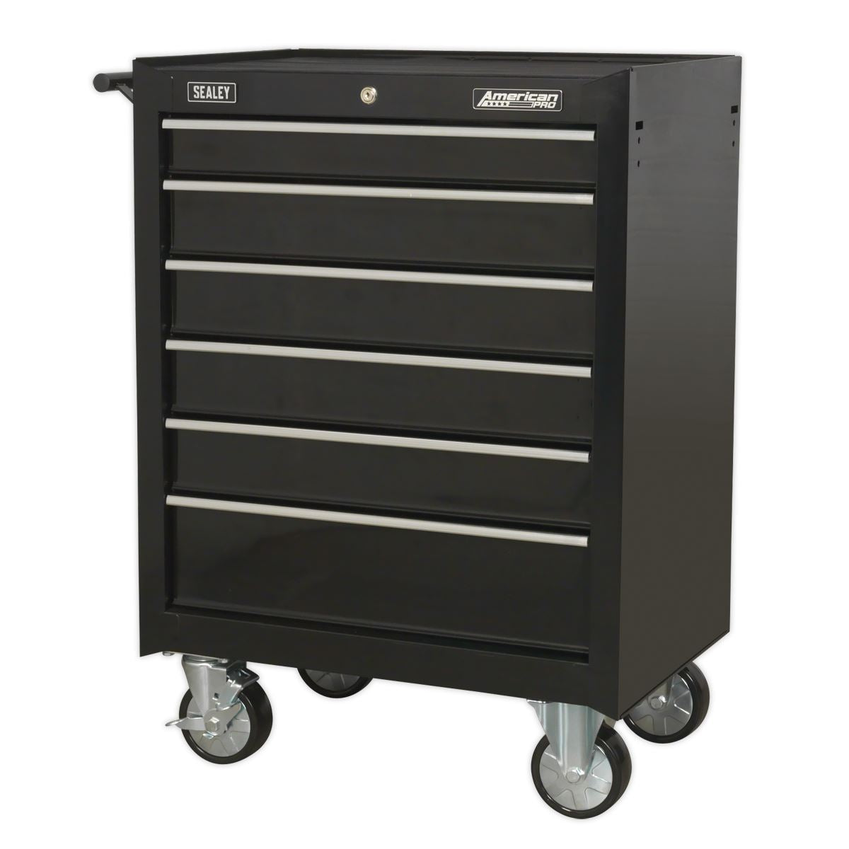 Sealey Rollcab 6 Drawer with Ball-Bearing Slides Black AP226B