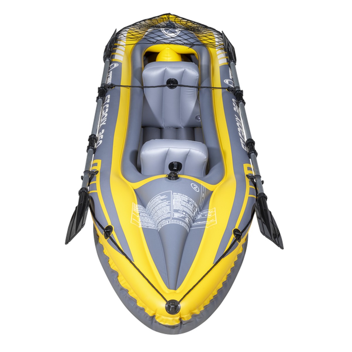 Dellonda Inflatable 2-Person Kayak/Canoe Set with Pump, Carry Bag & 2 Oars