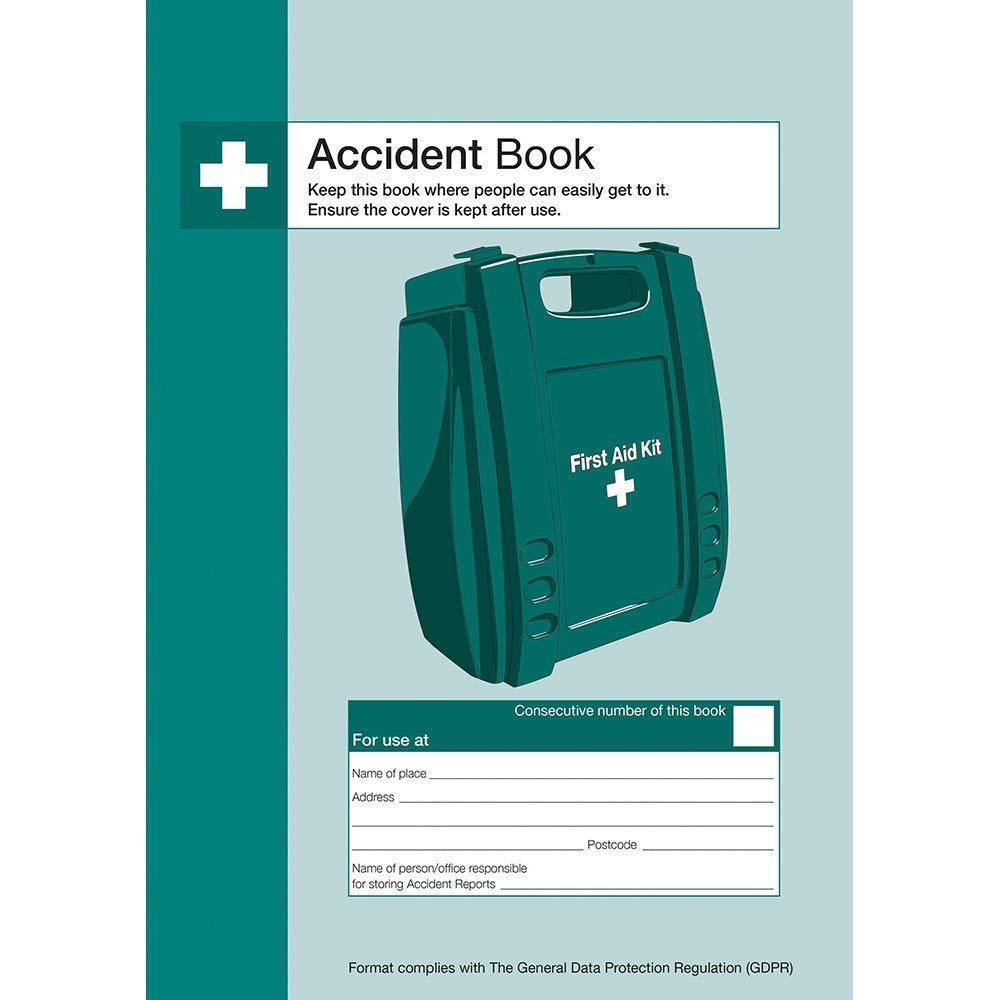 A5 Accident Book/First Aid Injury Record Book/Work Place Staff Accident Log Book