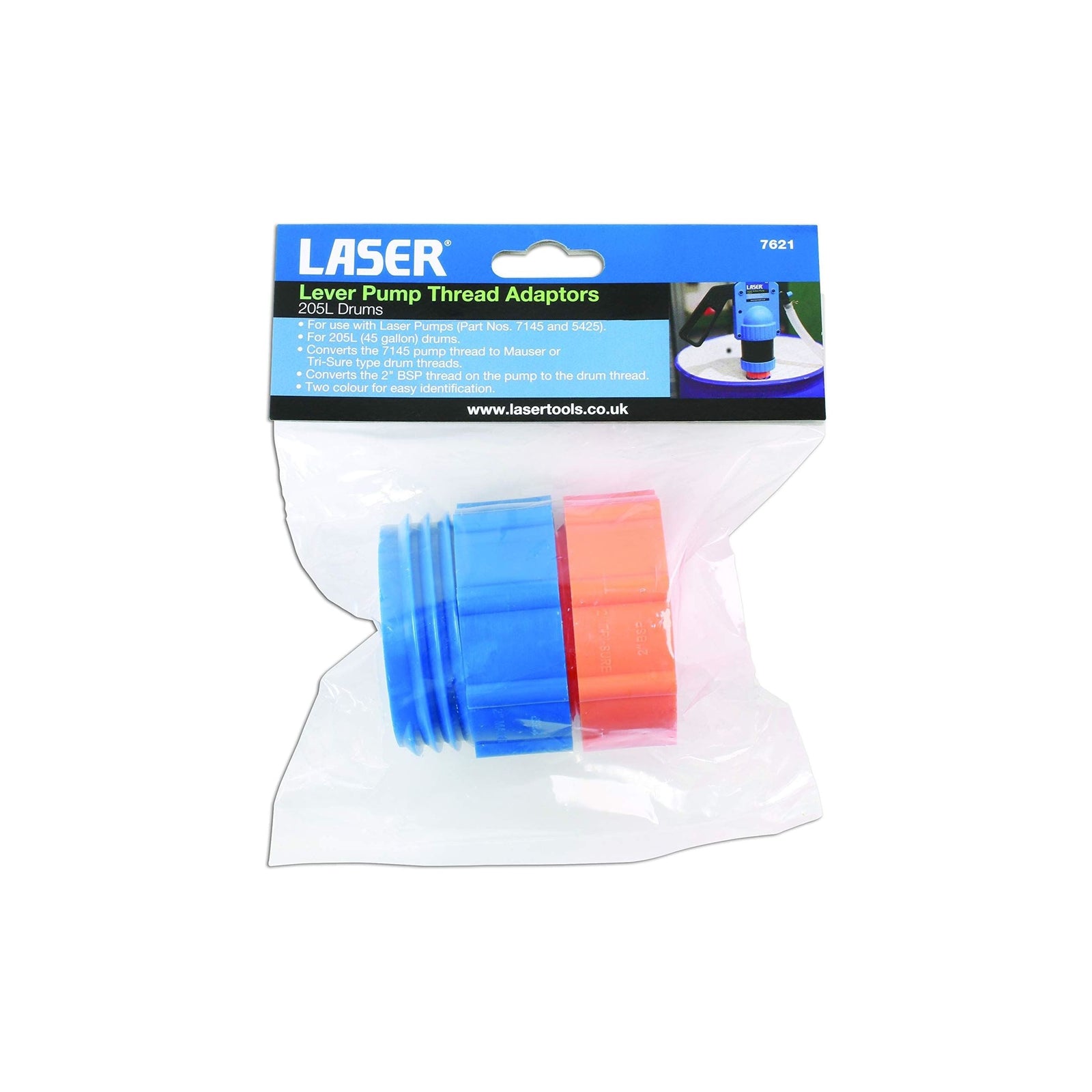 Laser Lever Pump Thread Adaptors 2pc 7621