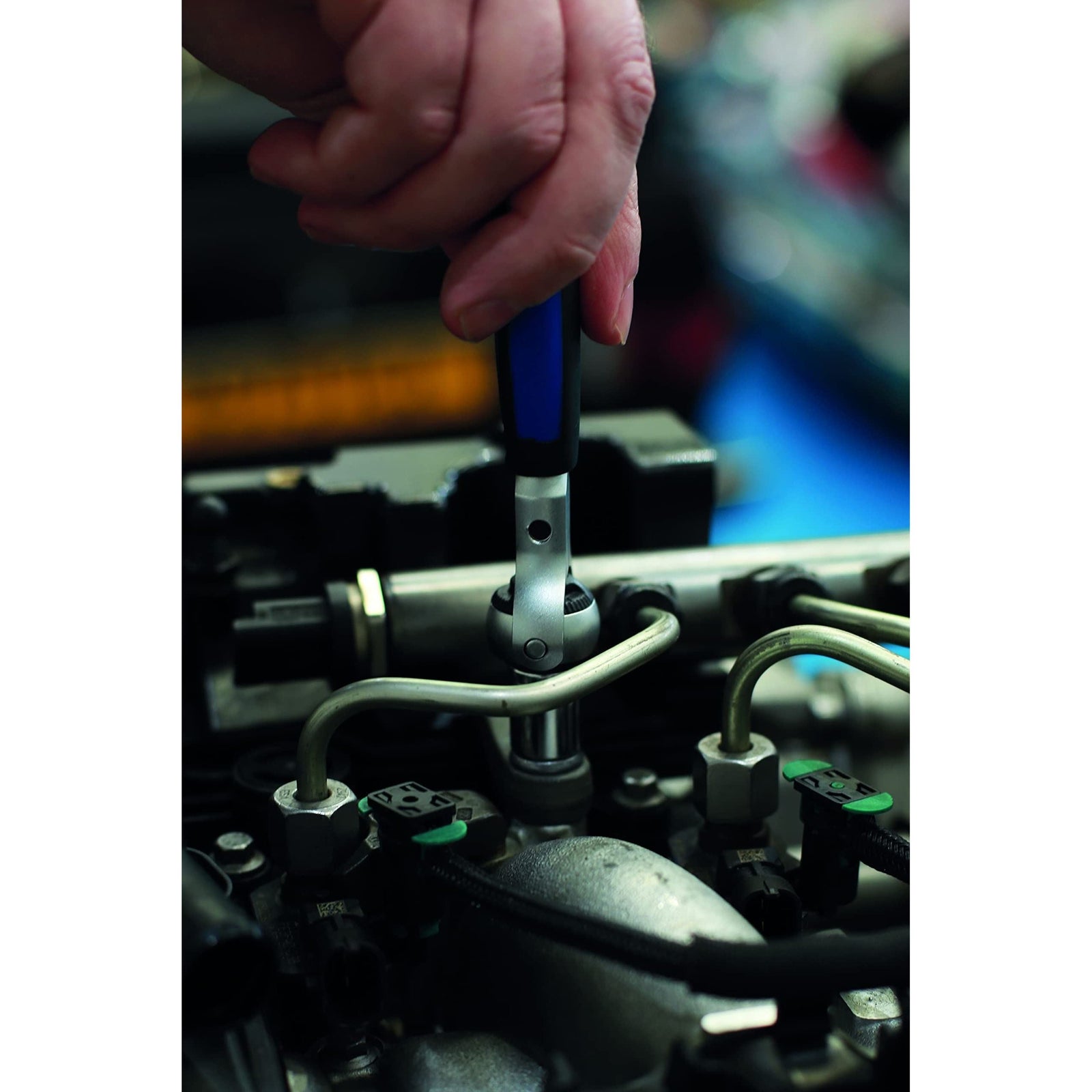 Laser Swivel Head Ratchet 1/4"D 3981
