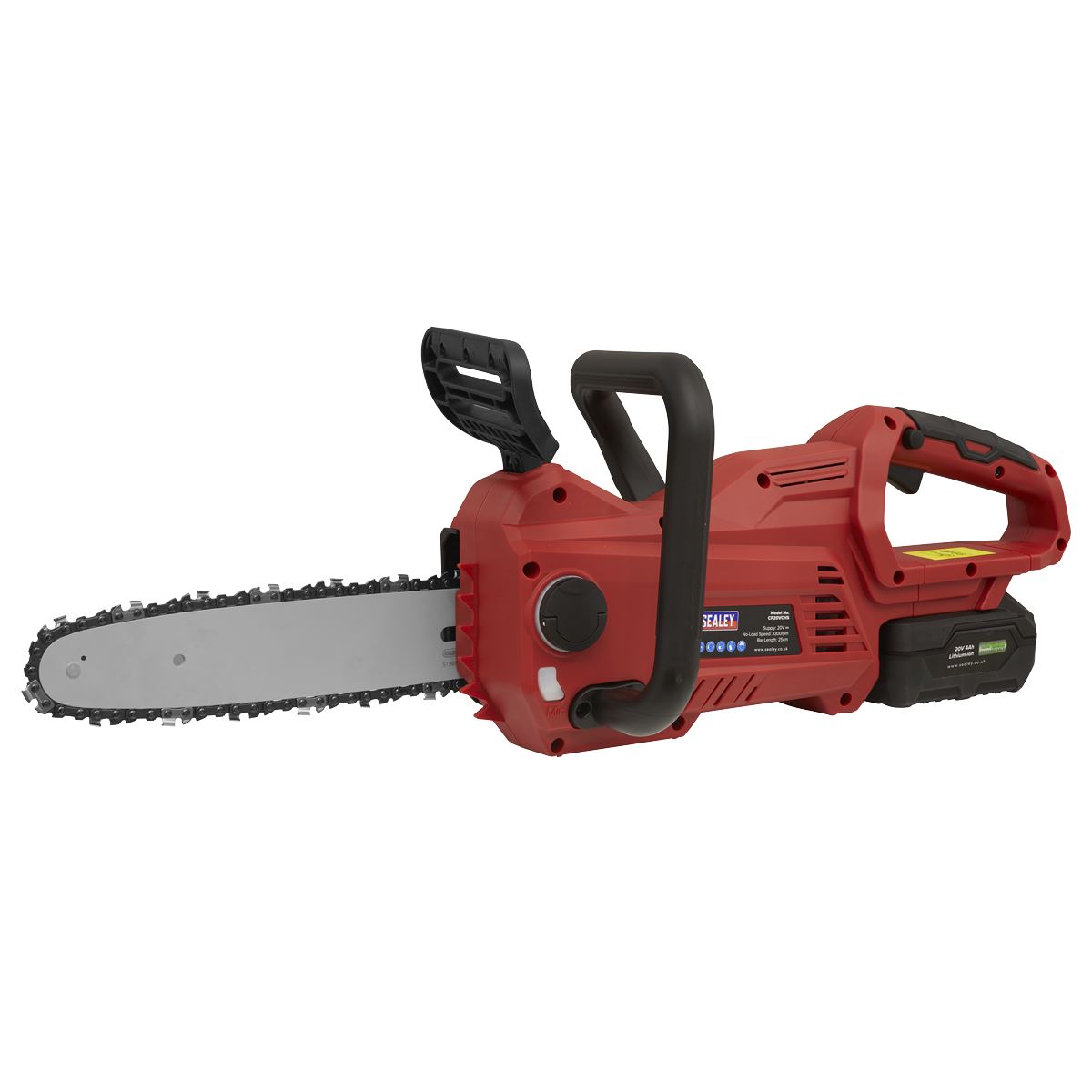 Sealey Cordless Chainsaw 20V SV20 Series 25cm Body Only CP20VCHS