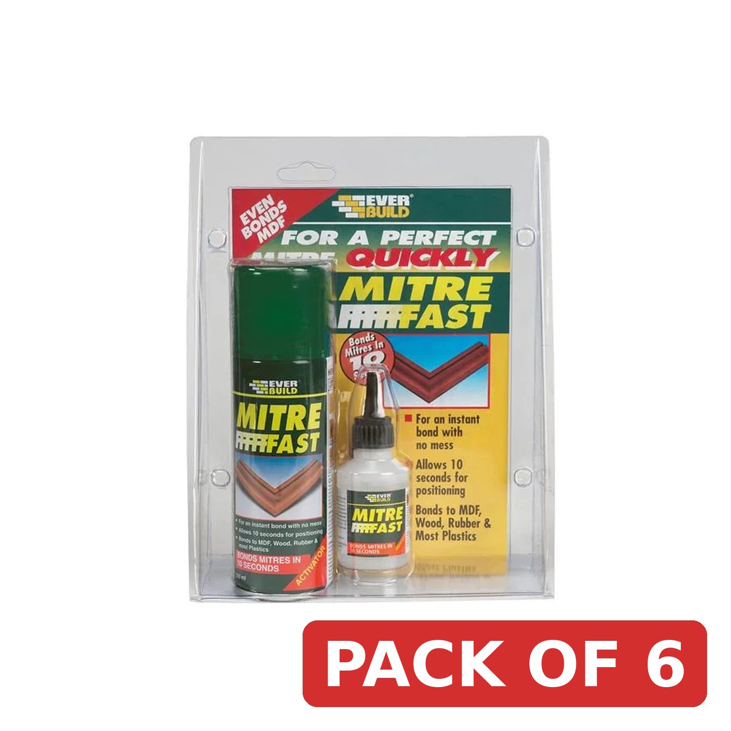 Everbuild Sika 6pc Mitre Fast Kit Standard - 489755 set