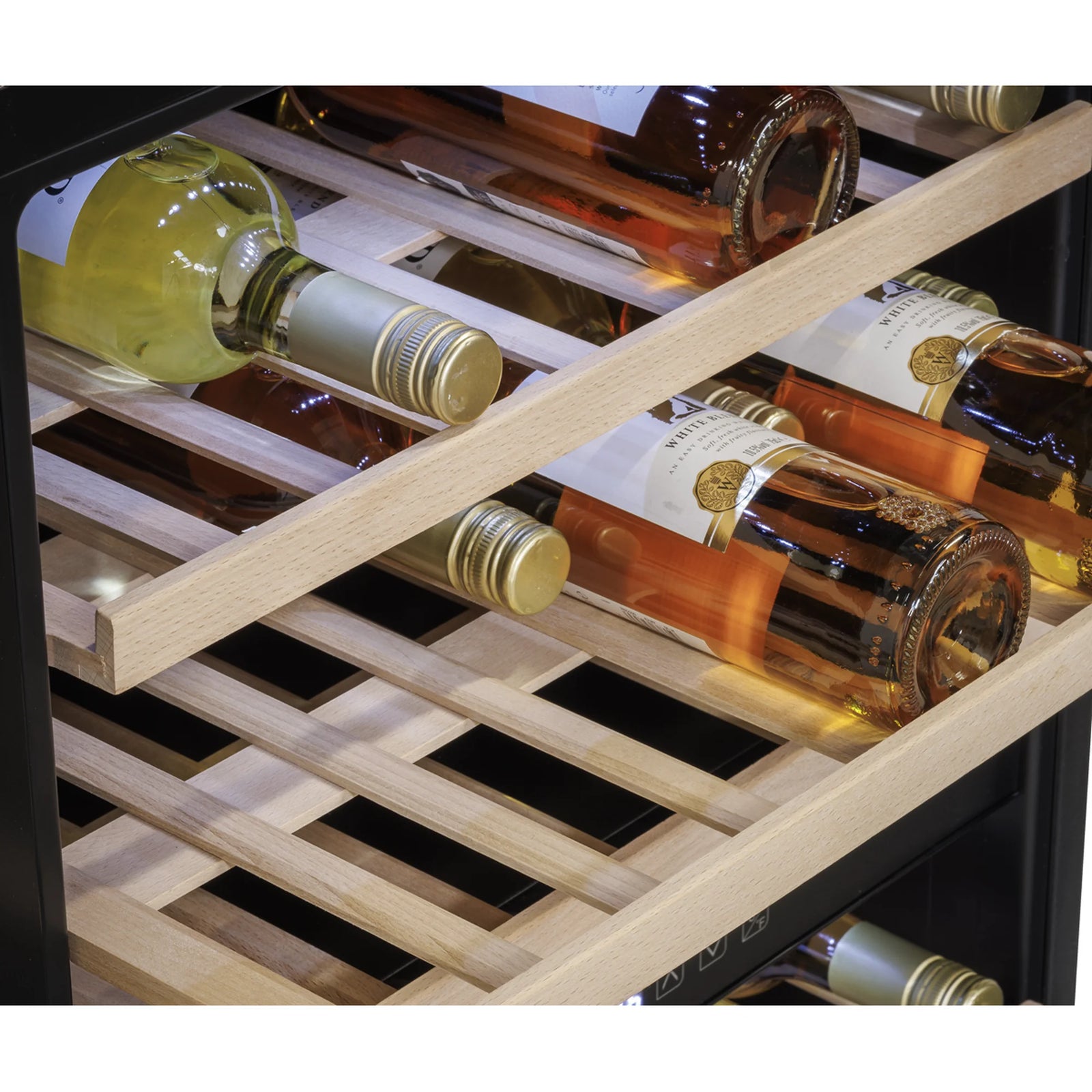 Baridi Wine Cooler 57 Bottles Dual Zone DH118 Black