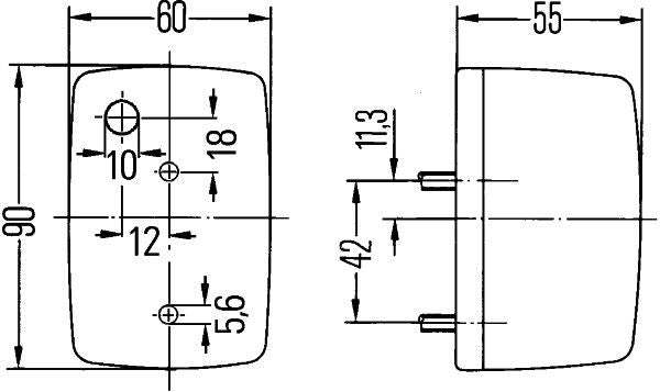 Hella Direction Indicator Light 2BA 002 652-107