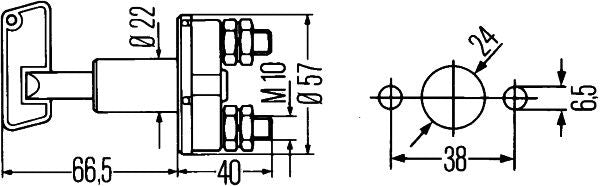 Hella Battery Master Switch 6EK 002 843-007