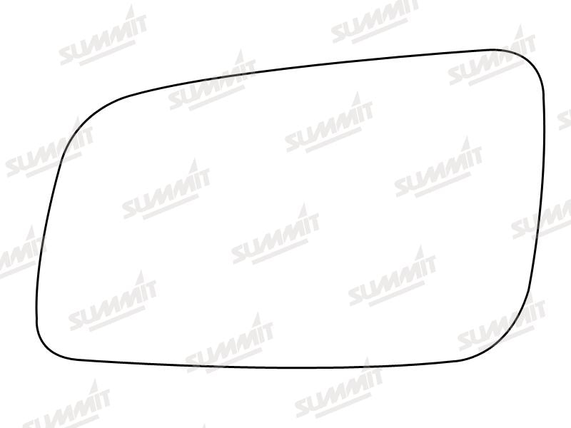 Summit Stick-On Standard Mirror Glass fits Vauxhall Astra 98 on LHS