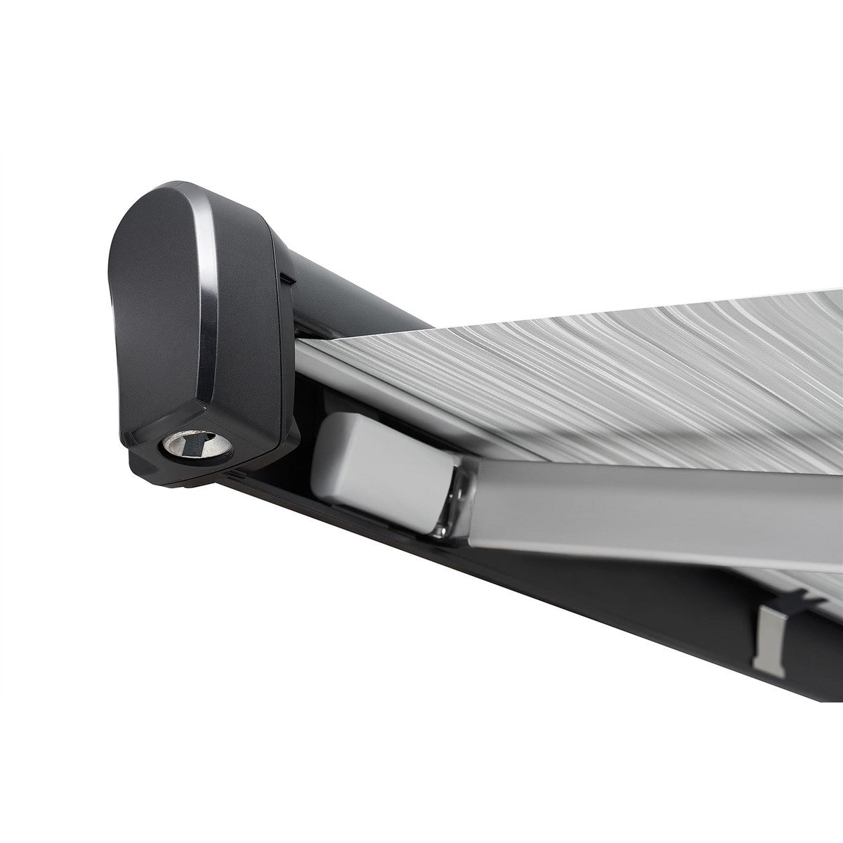 Thule 4200 4.50x2.00m Wall Awning White with Fabric Finish Mystic Grey