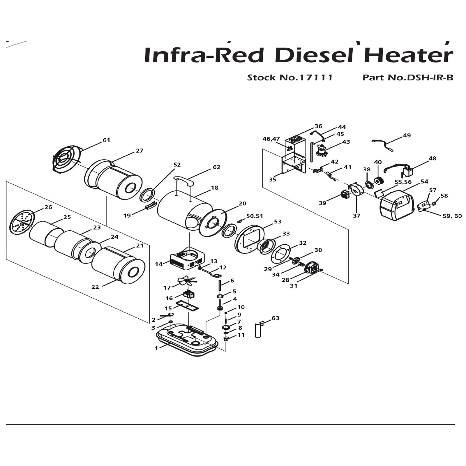 Draper Burner Gasket Set MPN YDSH-IR-B-42 04716