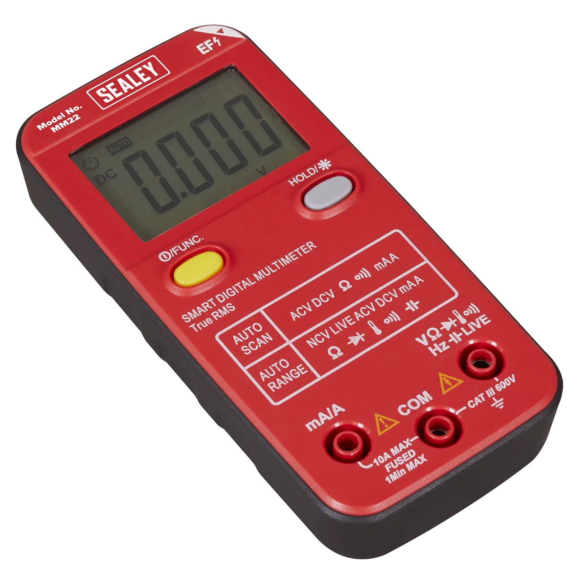 Sealey 13-Function Digital Multimeter MM22 600V AC/DC