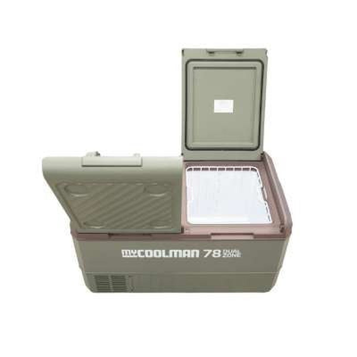 myCOOLMAN 78L Icebox Large Heavy-Duty Hard Cooler with Drain Plug, Tie-Down Points & Bottle Opener