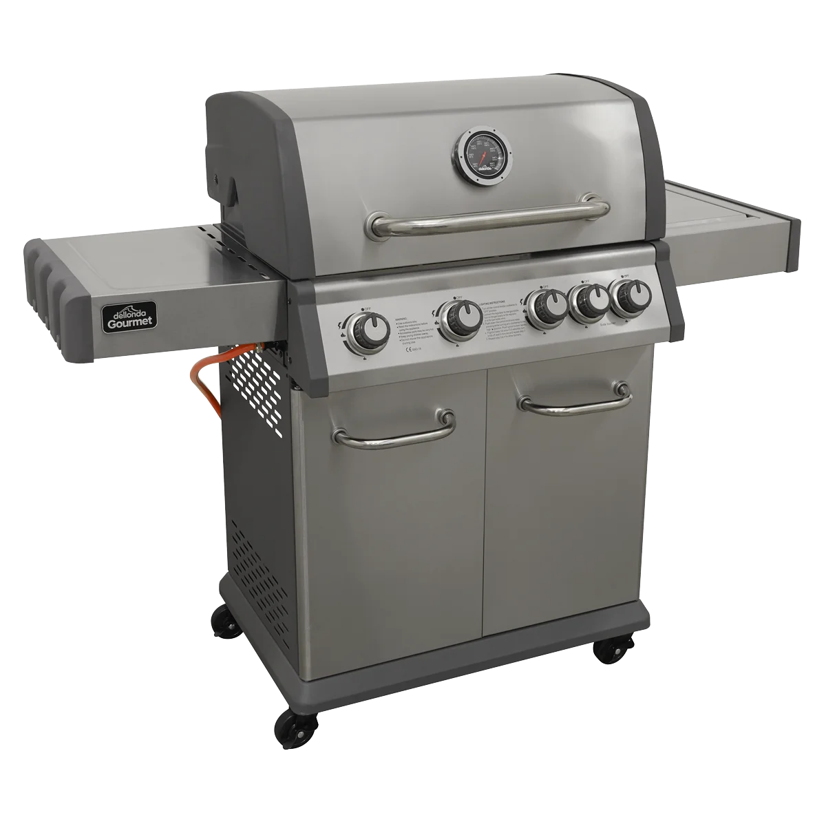 Dellonda 4+1 Burner Deluxe Gas BBQ