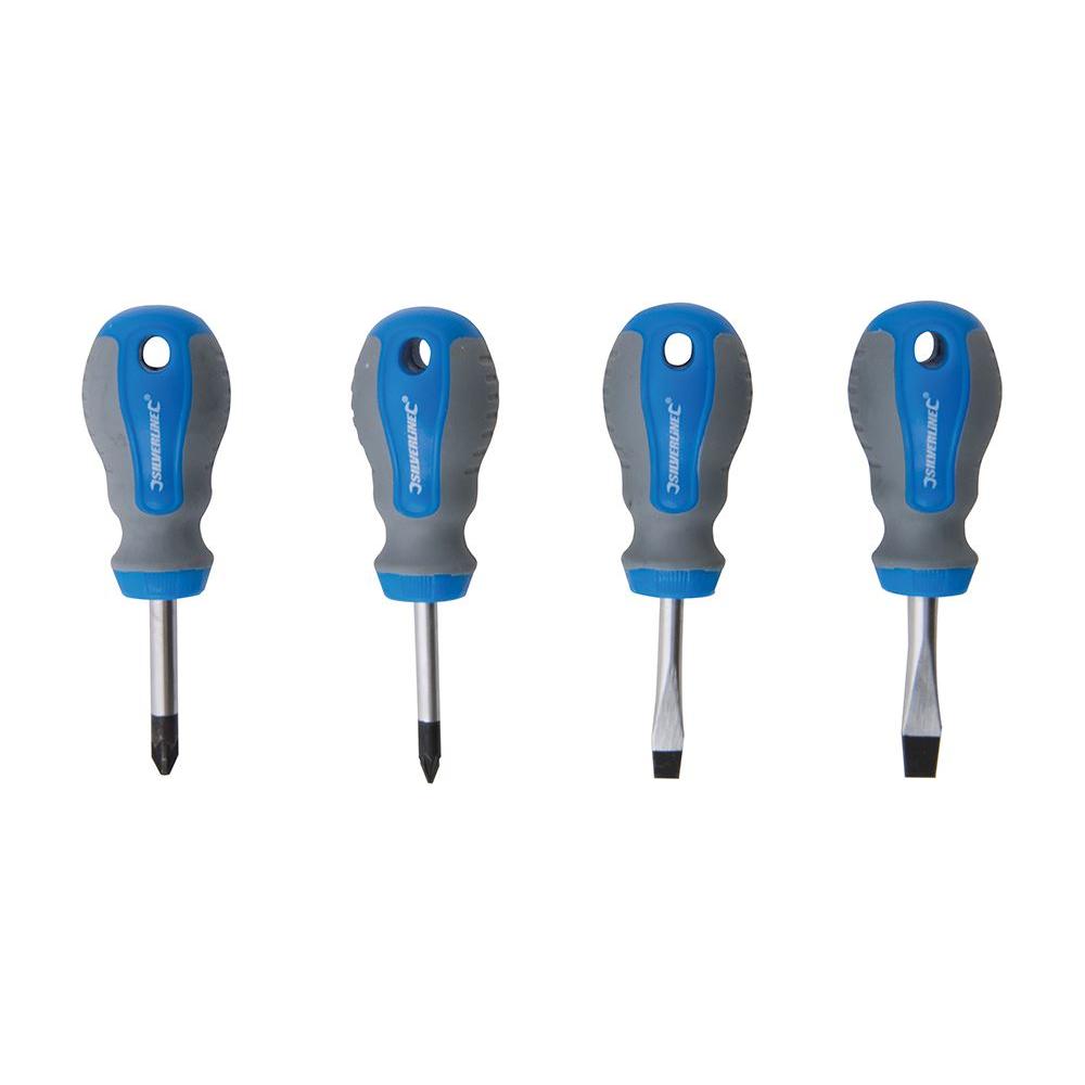 Silverline Stubby Screwdriver Set 4pce 4pce