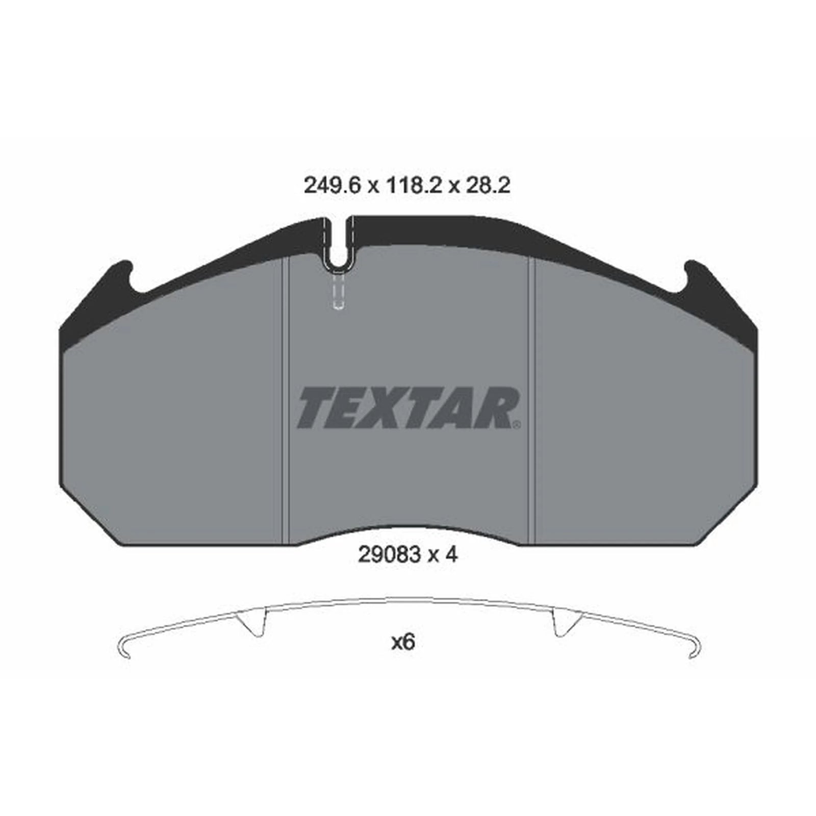 Textar Rear Brake Pad Set 2908302