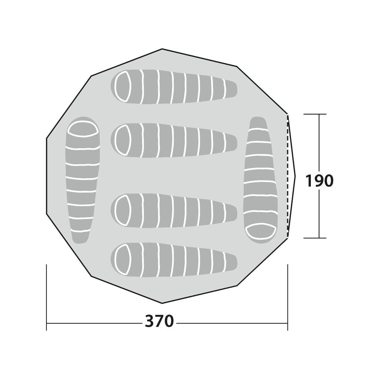 Robens Klondike PRS 6 Berth Poled Tent