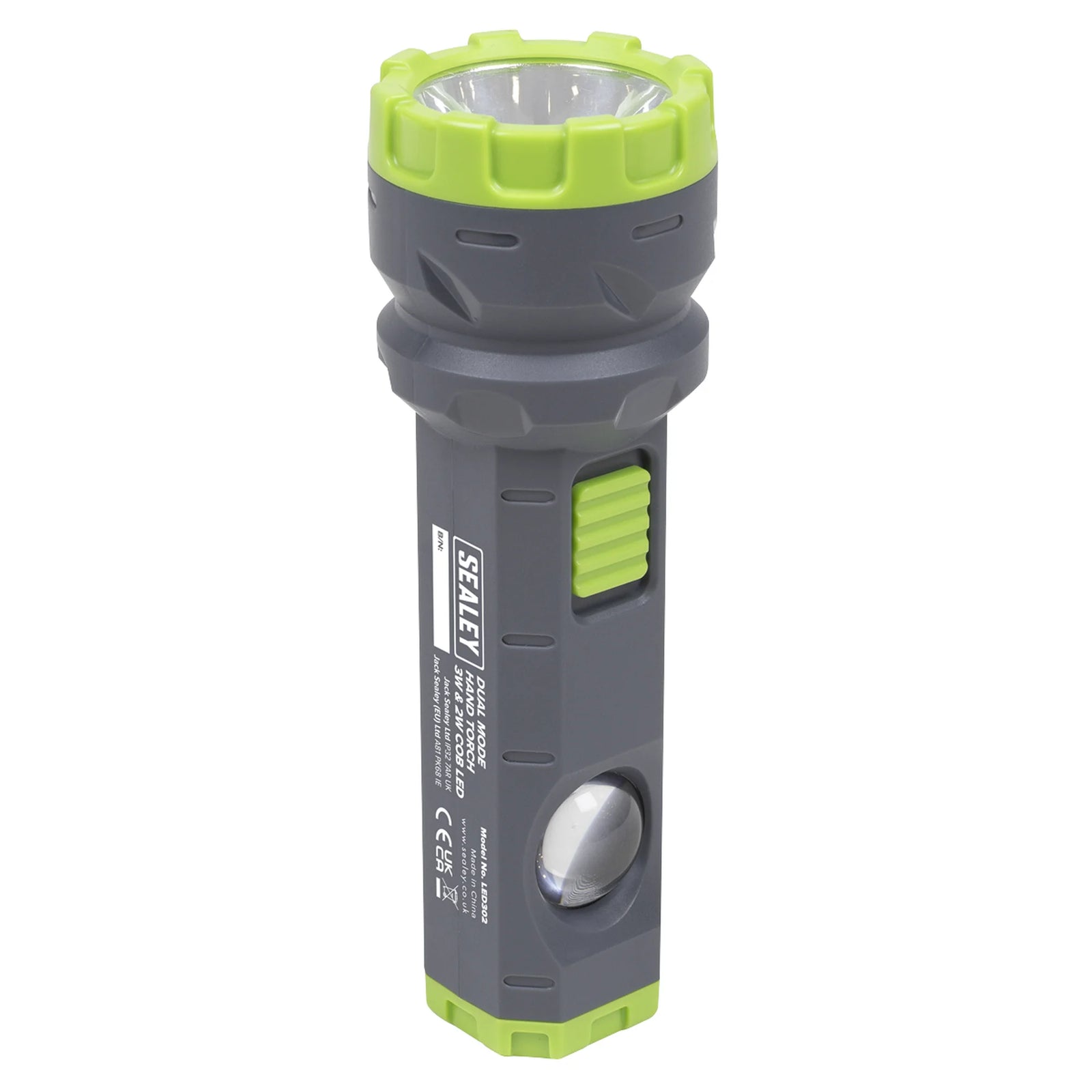 Sealey Dual Mode Hand Torch LED302 300lm 3W & 2W COB