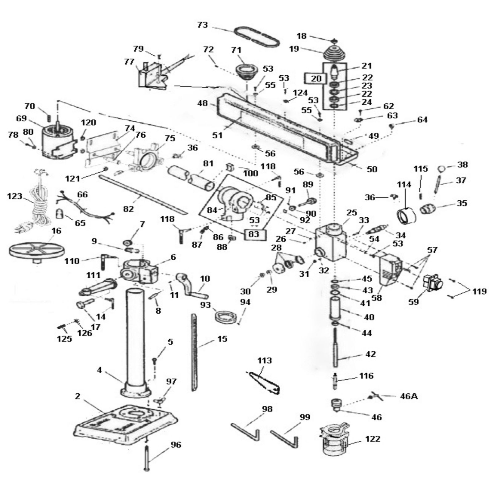 Sealey Vertical rack GDM790BR/15