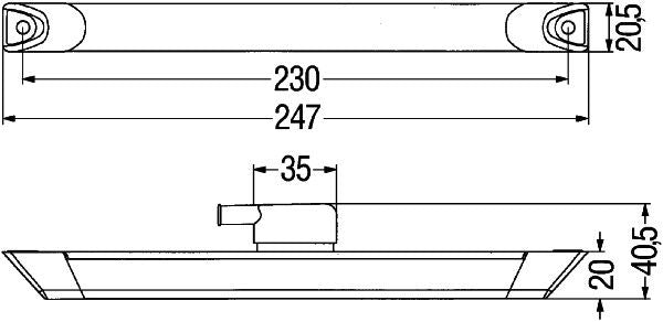 Hella Clearance Light 2XS 008 078-007