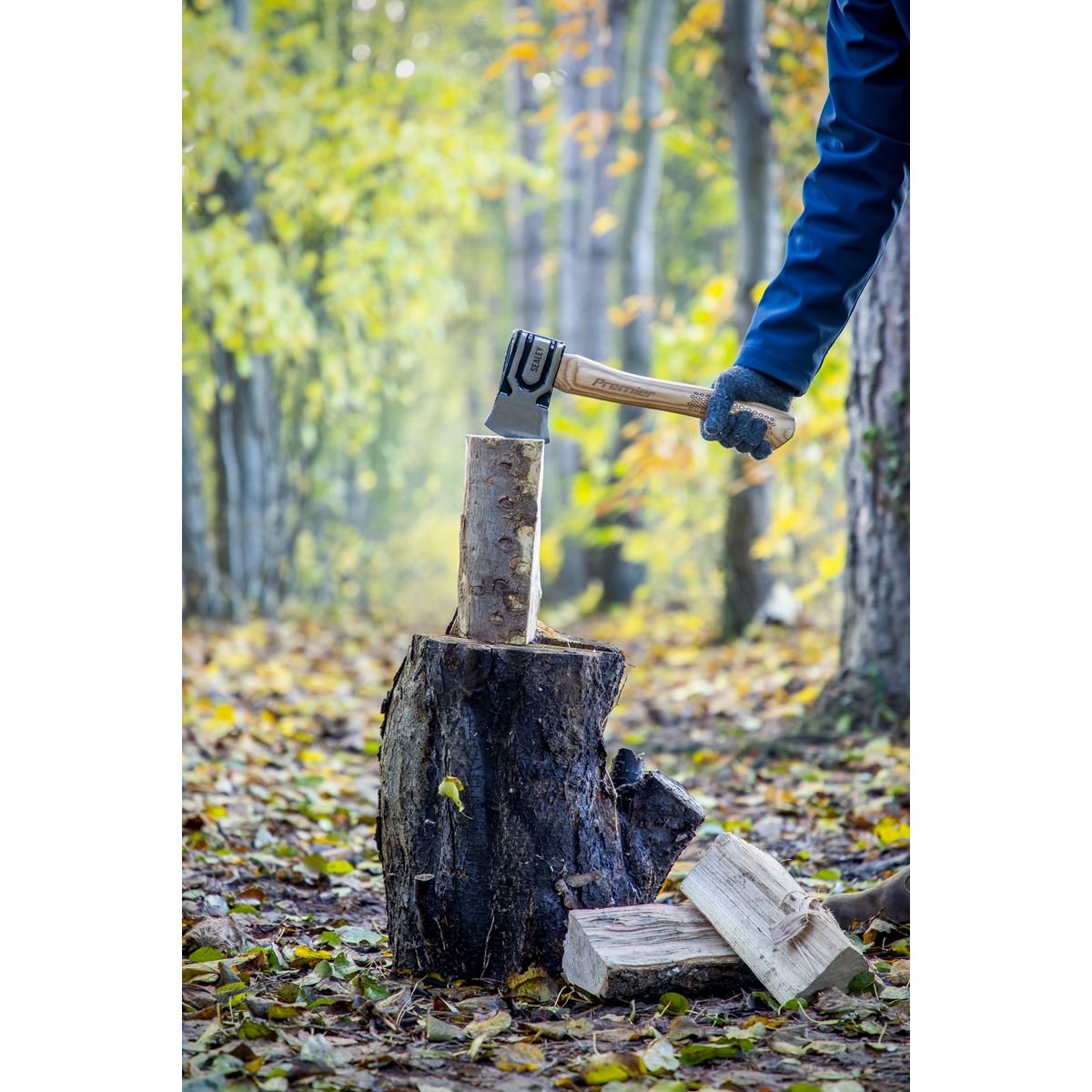 Sealey Premier Premier Hand Axe with Hickory Shaft 1.5lb AXH98