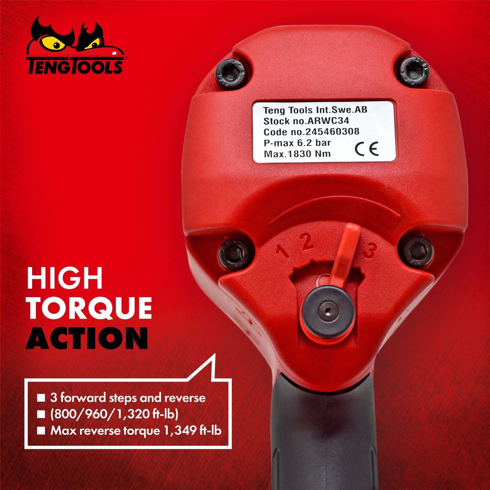 Teng Tools 3/4" Composite Air Impact Wrench