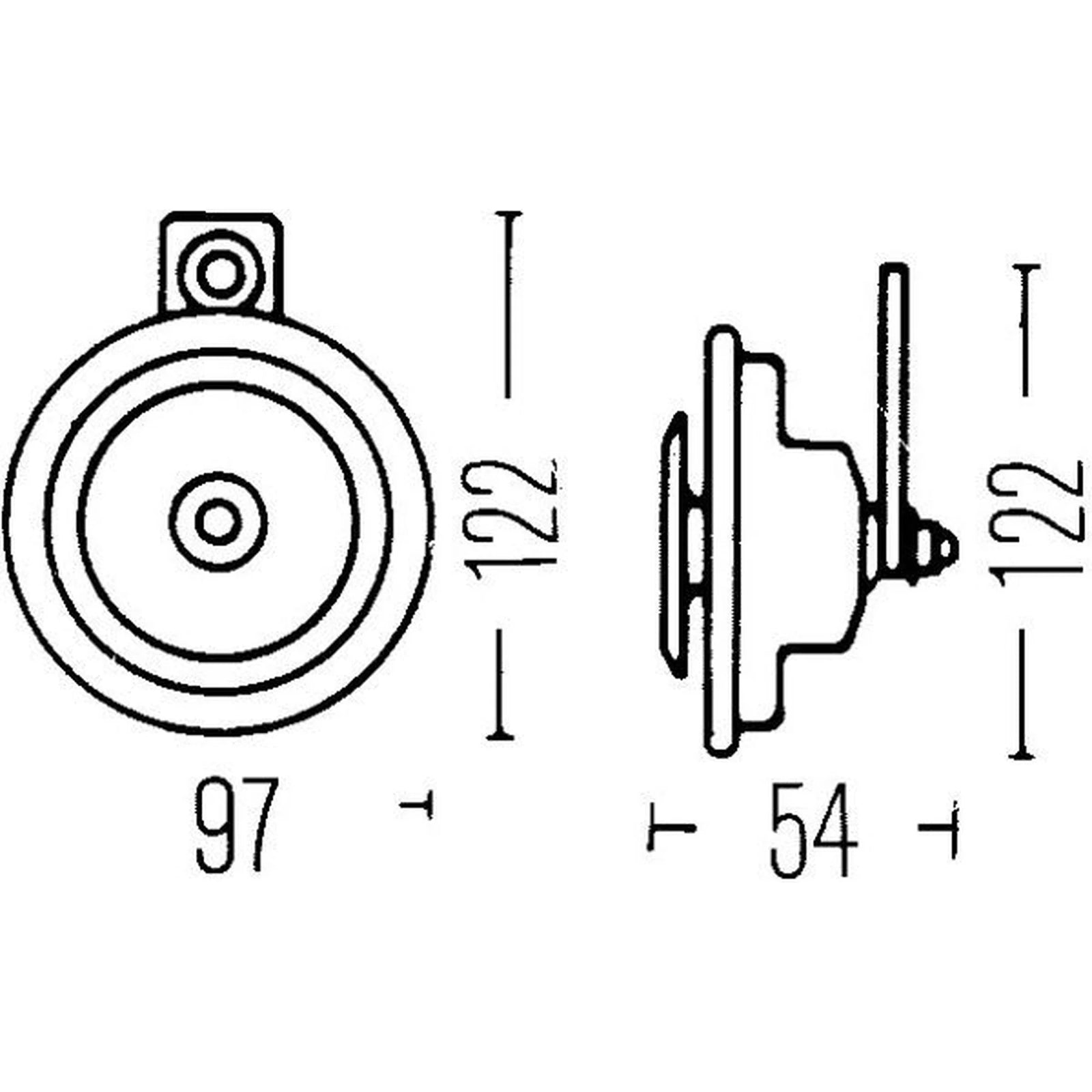 Hella Car Horn Signal Unit 3AL 006 958-821