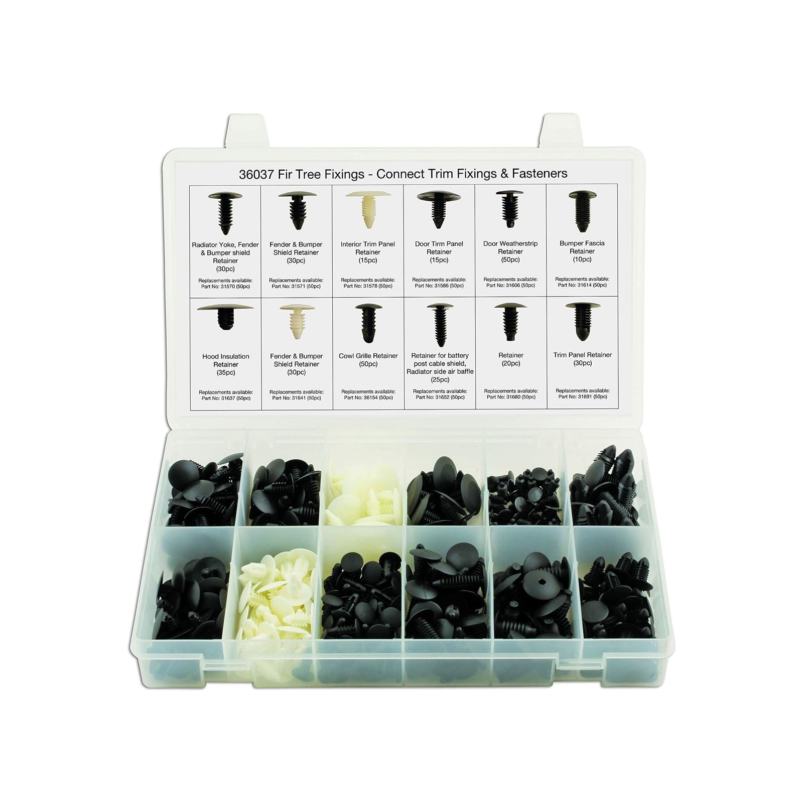 Connect Assorted Fir Tree Fixings 340pc 36037