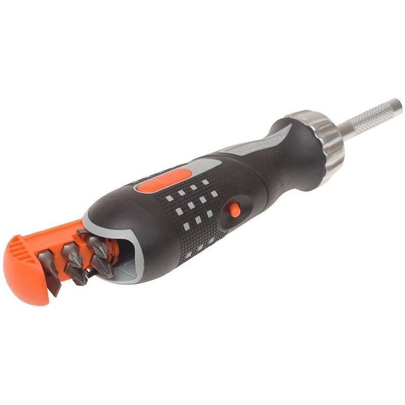 Bahco 808050P Pistol Ratchet Screwdriver & 6 Bits
