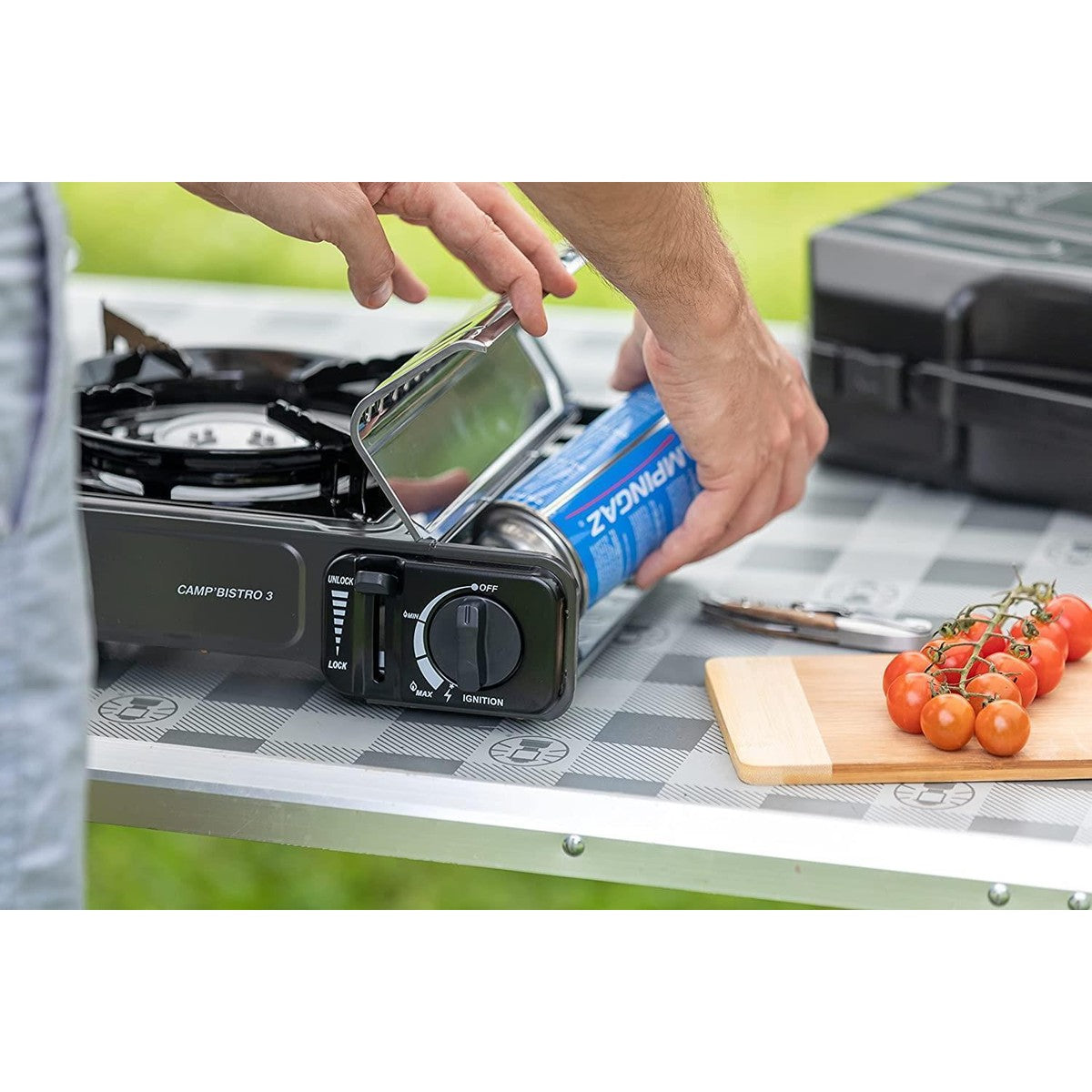 Campingaz Bistro 3 Grey Camping gas stove with Griddle