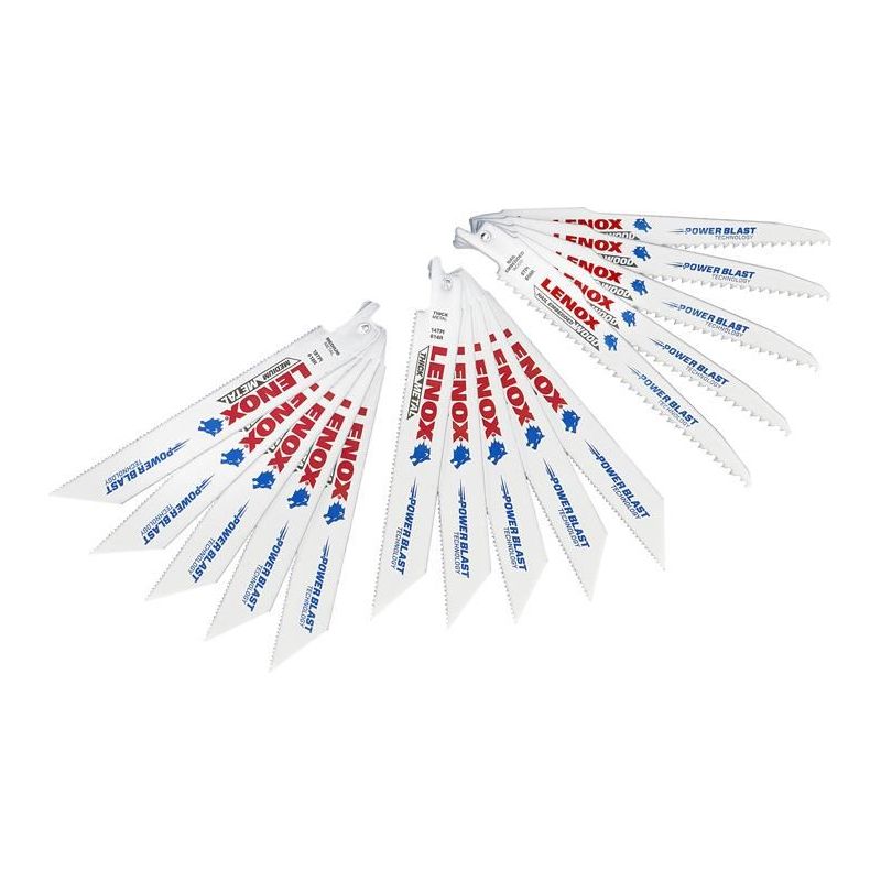 Lenox General Purpose Reciprocating Saw Blade Set, 15 Piece