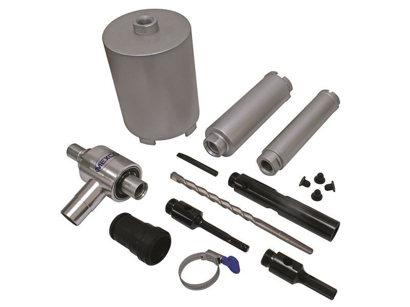 MEXCO Dust Management Core Drill Kit, 9 Piece