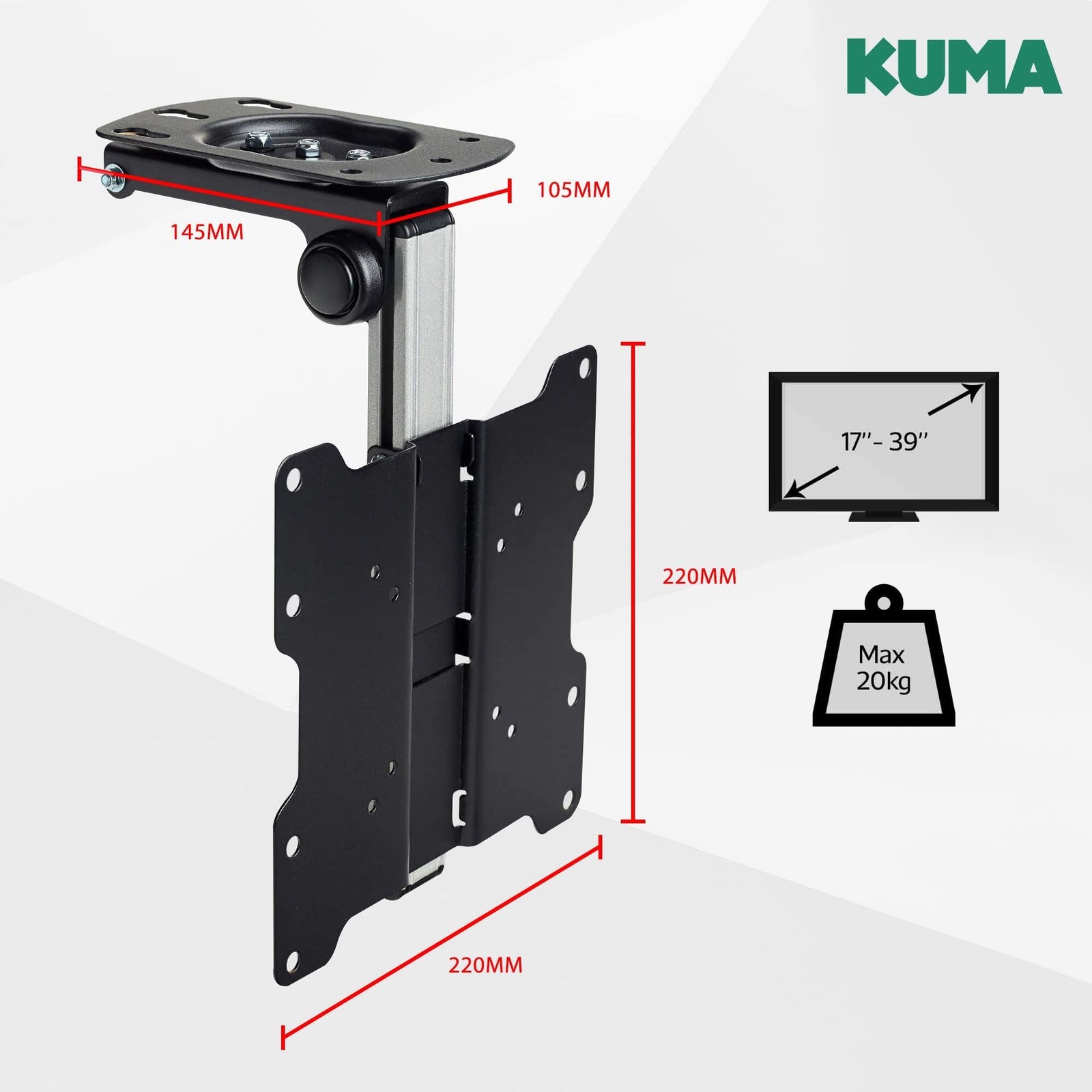 Kuma Flip Down Tv Bracket BKUMBRK156