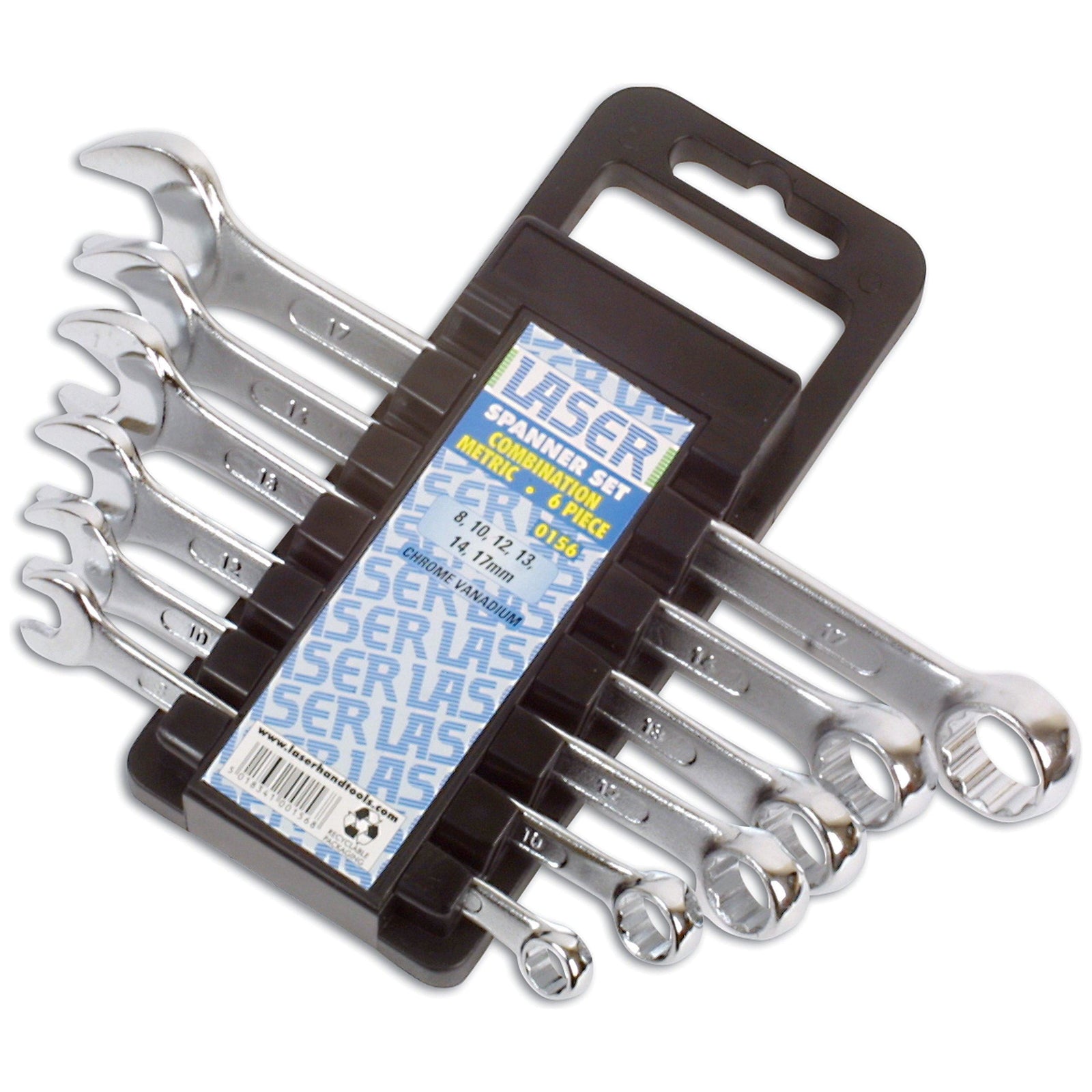 Laser Combination Spanner Set 8 - 17mm 6pc 0156