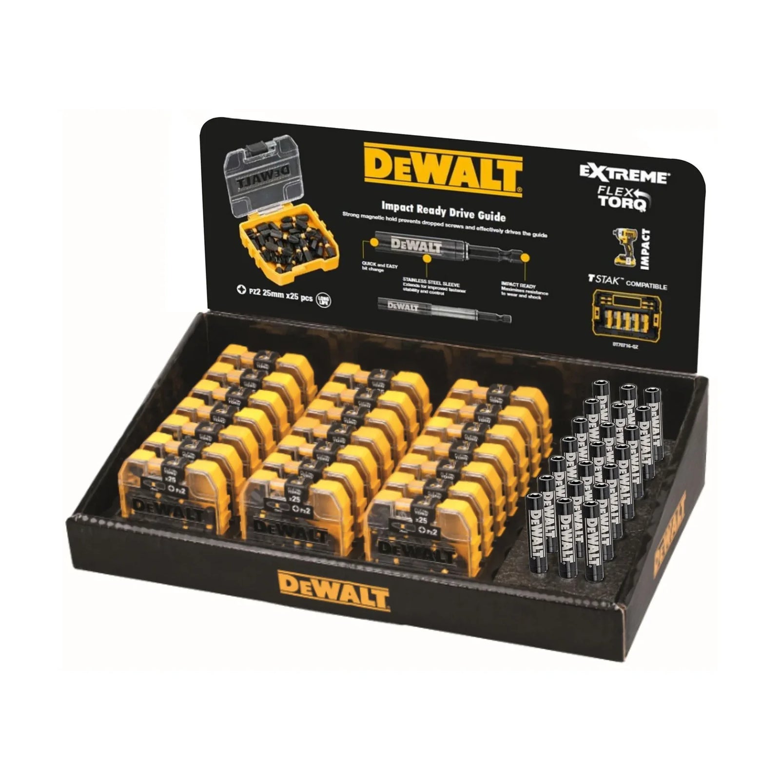 XMS DEWALT PZ2 Screwdriver Bit Pack & Bit Holder - DT70589T-QZ