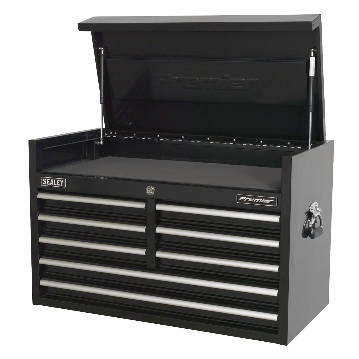 Sealey Topchest 8 Drawer 915mm Heavy-Duty Black PTB91508
