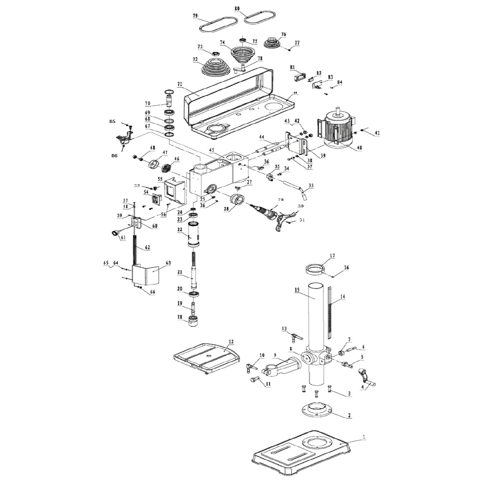 Sealey Elevation Worm PDM210F.V2-05