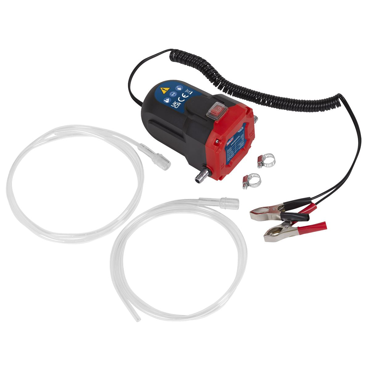 Sealey 12V 84W Oil Diesel Transfer Pump Fuel Transfer Siphon Extractor