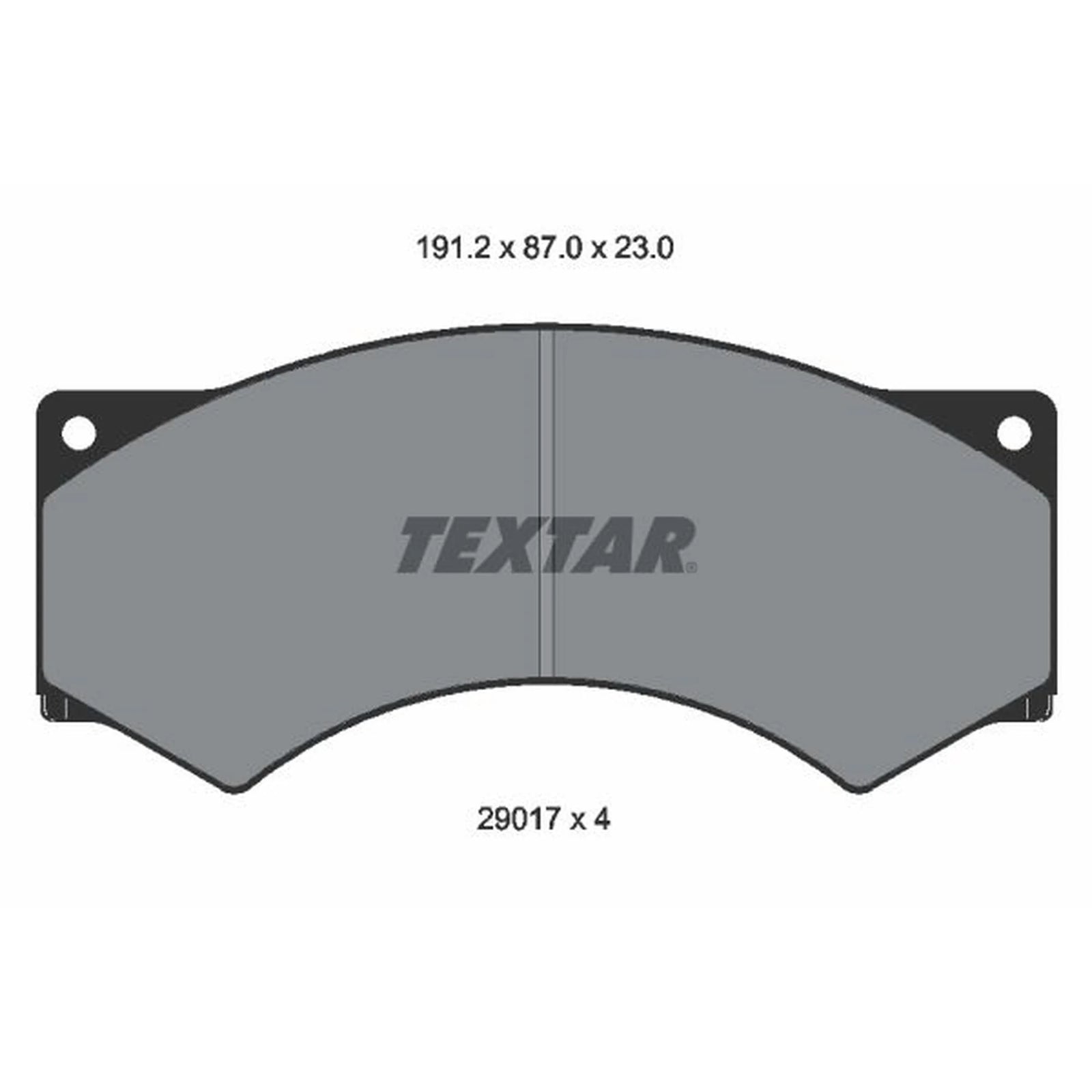 Textar Front Brake Pad Set 2901703