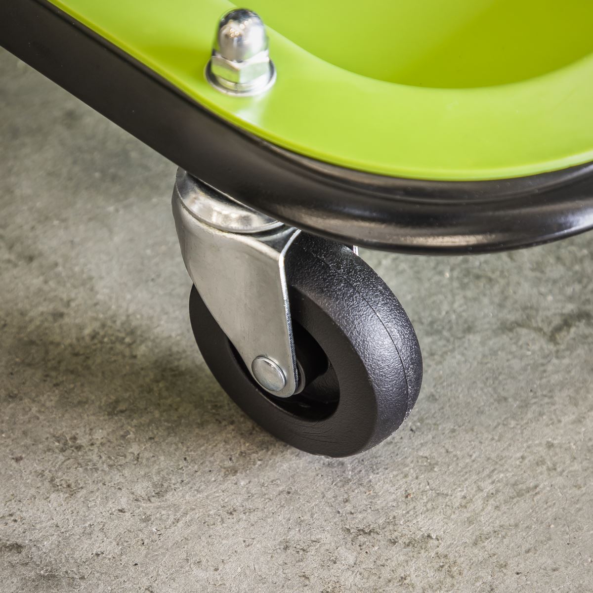 Sealey Mechanic's Utility Seat Deluxe Hi-Vis Green SCR9HV