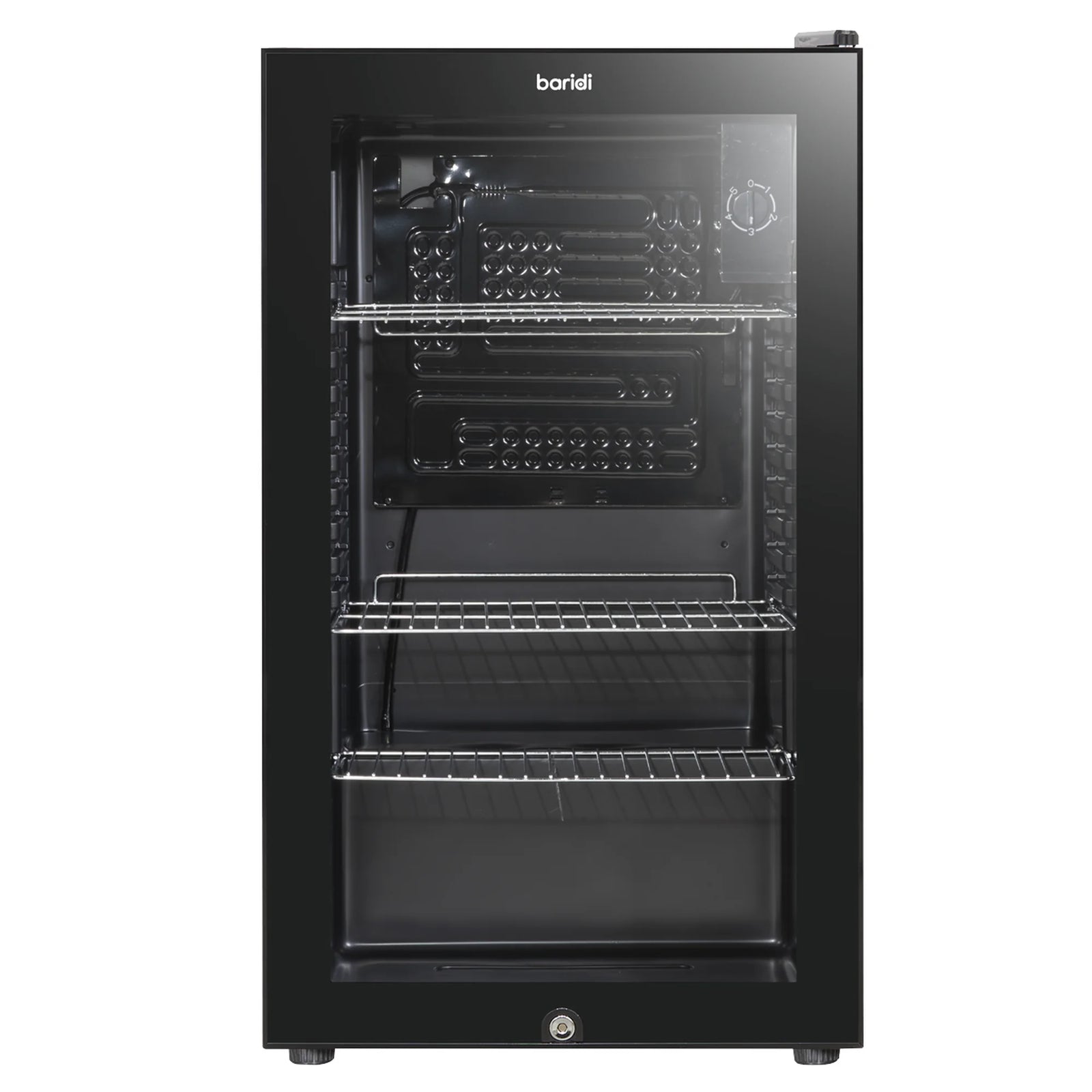 Baridi Undercounter Fridge DH13 80L with Wire Shelves & Lock
