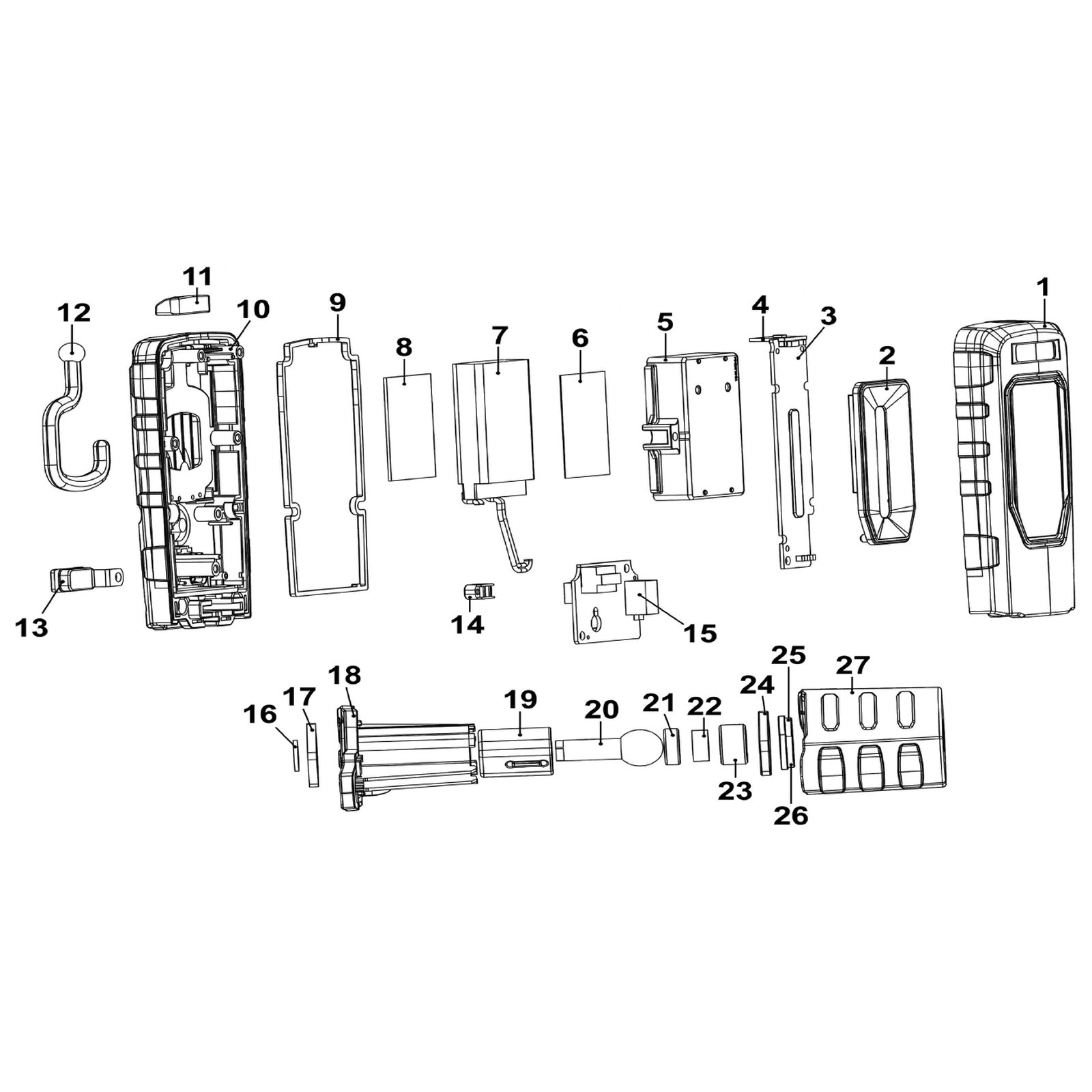 Sealey Back Housing (Red) LED3601R-V4-10