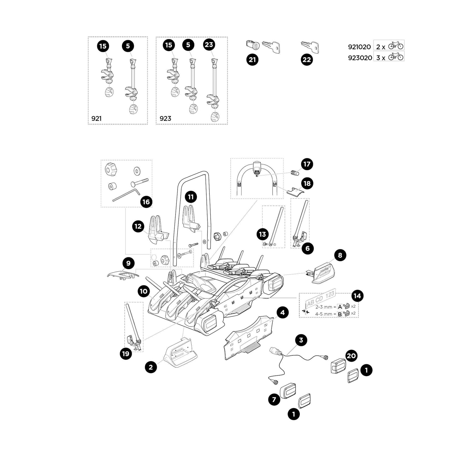 Thule Strap Attachment Left G2