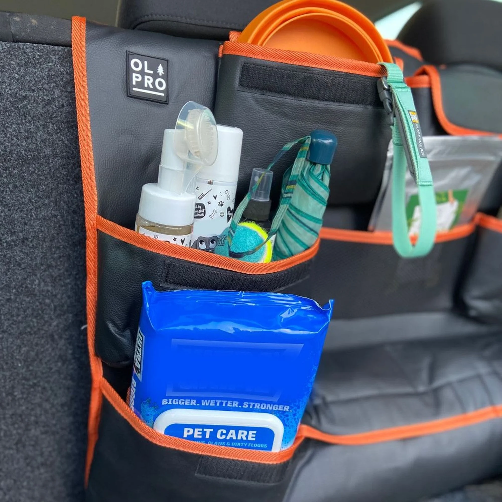 Olpro Rear Double Seat Storage Organiser - Orange