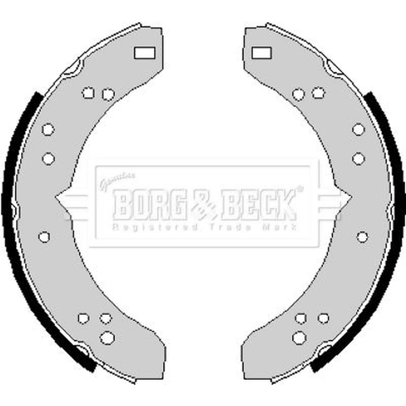Borg & Beck Brake Shoe Set Axle Kit BBS6150