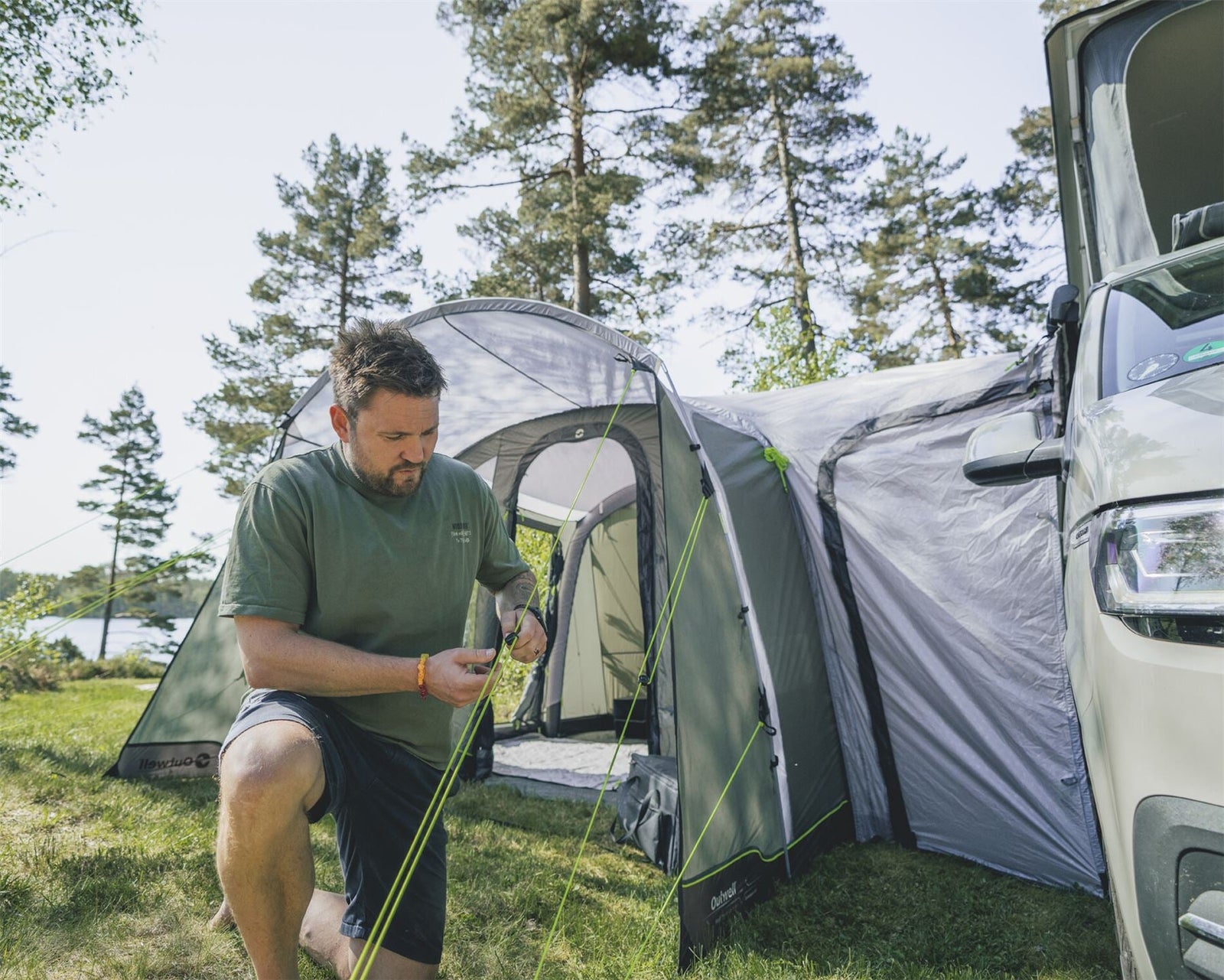 Outwell Talladega Driveaway Air Awning Grey